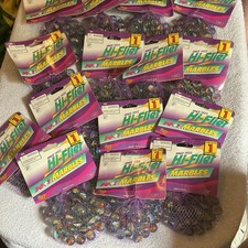 Hi-Flier Cat's Eye Glass Toy Marbles 50 1 Mesh Bag sets. Sold separately or lot.