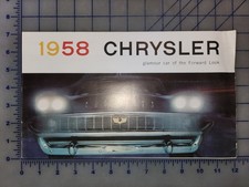 1958 Chrysler Brochure Folder Full Line