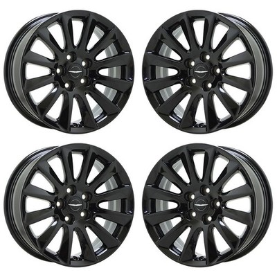 17'' Chrysler 300 RWD Gloss Black wheels rims Factory OEM 2011-2022 set 2417