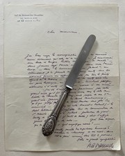 JEAN DE LA VARENDE Lettre Autographe Signée Château de Bonneville Chamblac Roman