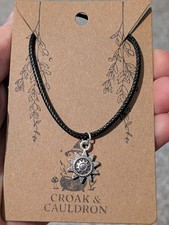 Celestial solstice sun, stars, mandala pendant minimalist simple silver necklace