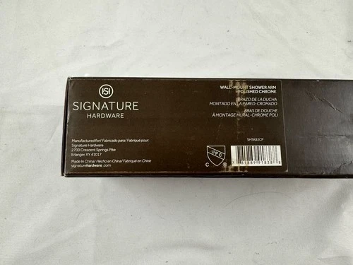 Signature Hardware SHSK83CP 8" Wall Mounted Shower Arm & Flange - Chrome - Picture 2 of 2