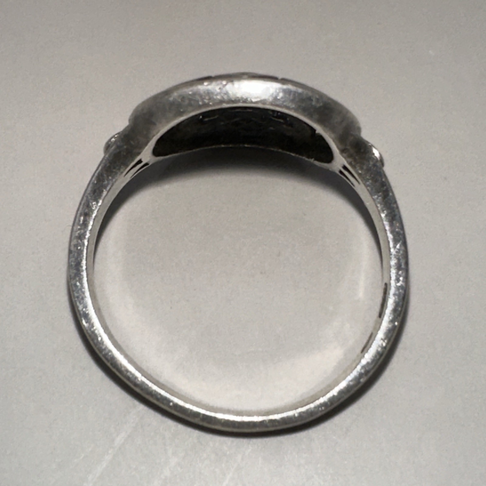 Scroll Design Open Sterling Silver Ring Size 6.5(… - image 6
