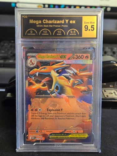 Mega Charizard Y ex #030 MEGA Black Star Promo PCG 9.5 Gem Mint