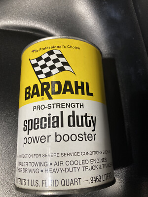 Bardahl full metal 1 quart special duty power booster can. New never opened can 