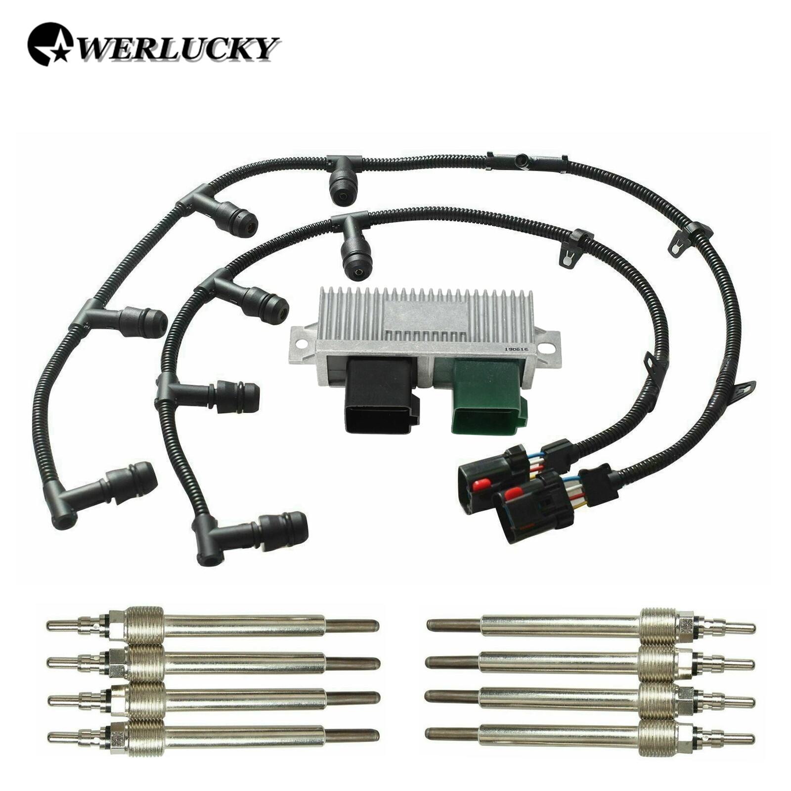 For 20042010 Ford 6.0L 6.0 Powerstroke Glow Plugs & Harnesses