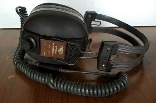 Vintage TREX Stereo Headphones Model x20 Rare Untested - Picture 2 of 8