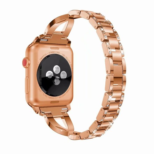 Bling Banda Repuesto Accesorios Pulsera Acero Inoxidable iWatch 7 6 5 4 3 21 - Imagen 12 de 29
