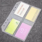 A5 Plastic Business Credit Name Card Holder Insert Refill Organiser 8 Slots #JP