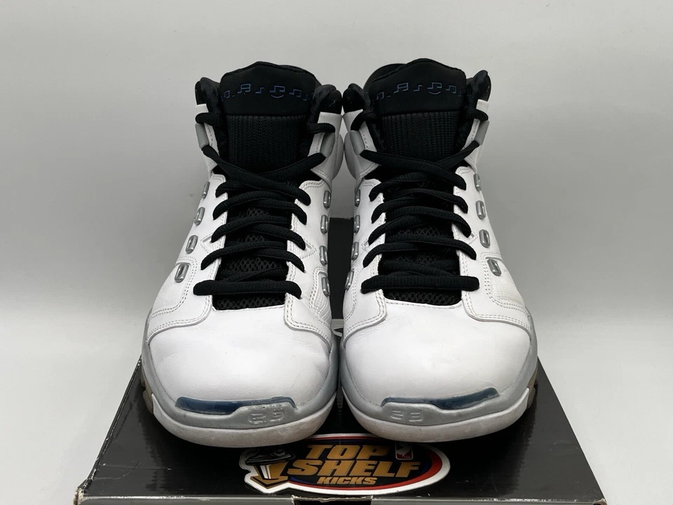 Air Jordan 6-17-23 Blanco Azul Universitario 2010 Talla 8 Usado Raro Retro Auténtico MJ Foto 3 de 4