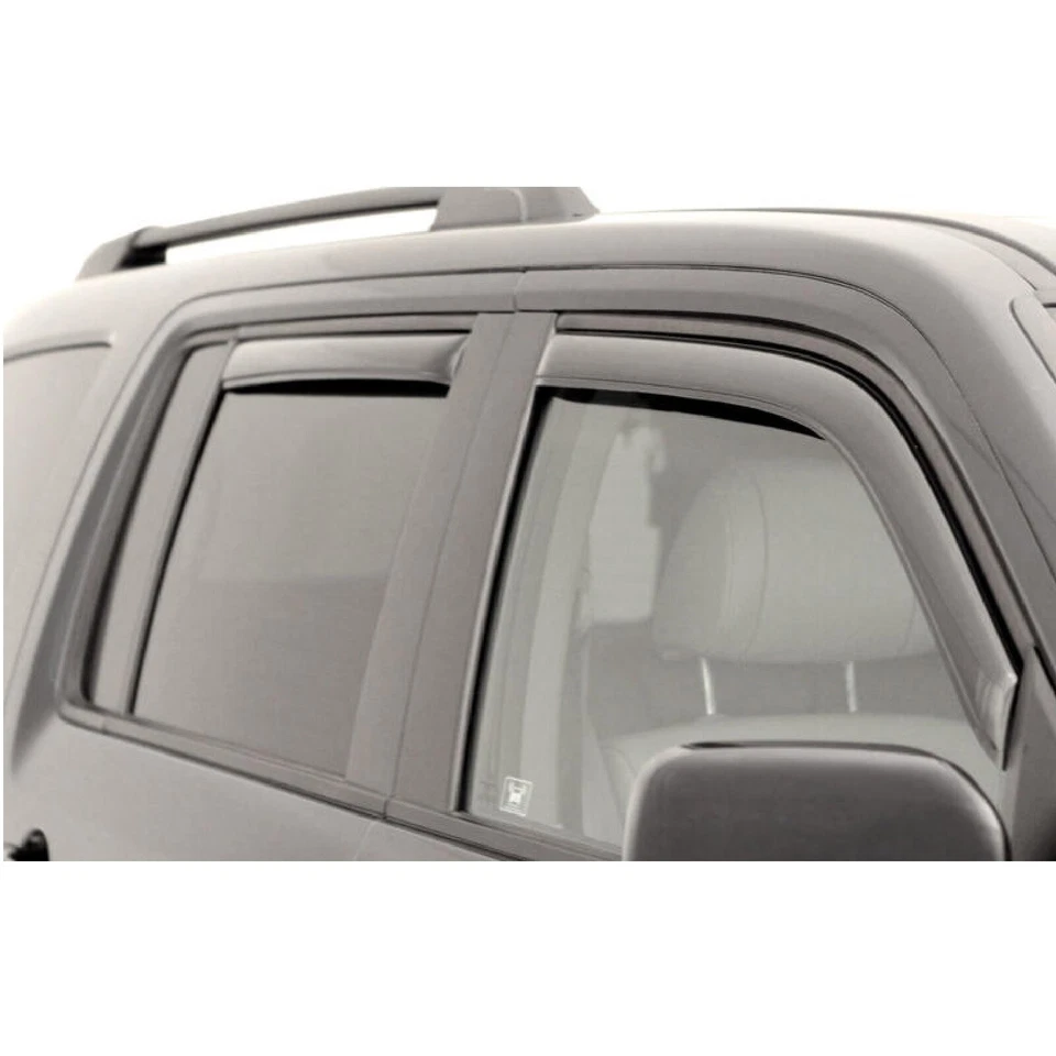 AVS Front & Rear In-Channel Smoked Window Ventvisor Deflectors for Edge MKX Foto 2 de 4