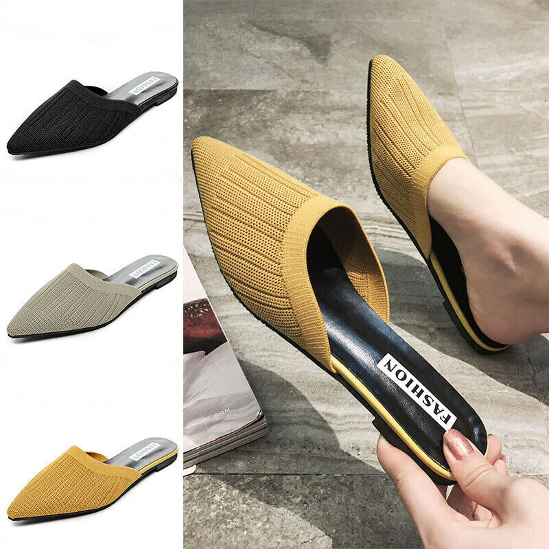 PANTOFOLA D’ORO Sandali donna sandali slide senza schienale donna antiscivolo punta scarpe casual