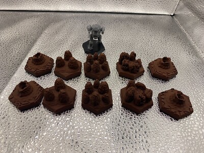 Badlands Rock and Volanic Vents x10 tiles, Tabletop Terrain Battletech (6mm)