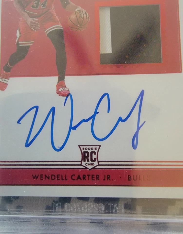 2018-19 Panini Encased Red Wendell Carter Jr RPA 08/25 BGS 9.5 RC Auto - Image 2 of 4