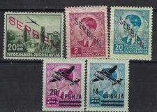 1942 Serbia Mixed Lot #1 all are MH *