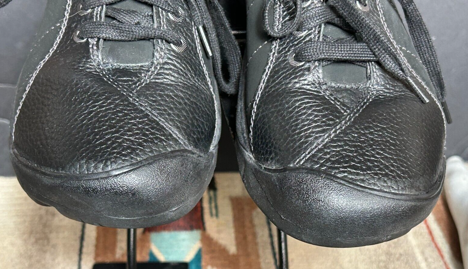 Oxford sportivo donna KEEN in pelle nera taglia 40 5 10 come nuovo!