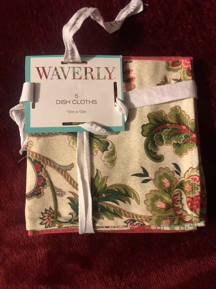 Paños de cocina Waverly - Juego de 5 - 13 pulgadas x 13 pulgadas Foto 2 de 3
