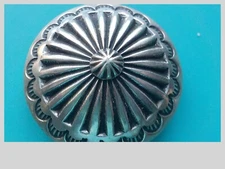 Large Sterling Silver Button Cover for Large (quarter size) Size Button