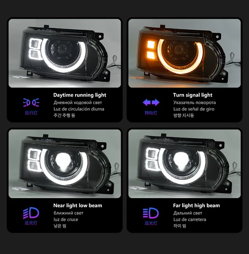 For Land Rover Range Rover Sport 2010-2013 A Pair LED Headlight Assembly - Bild 9 von 10