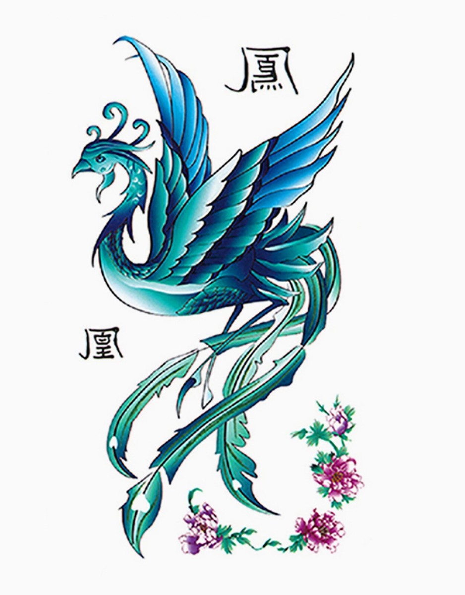 JUSTFOX Temporäres Tattoo – Kolibri & Papagei Design, Wasserdicht, Hält 5–7 Tage