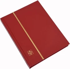 Stamp Collection Album Stockbook 6.5x9 32 Black Page Long Term Red A5 Lighthouse