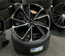 20" Audi RS7 Style Gloss Black alloy wheels & 255/30/20 tyres A4/A5/A6