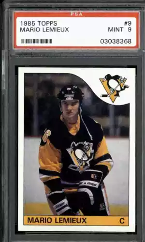 1985 Topps #9 Mario Lemieux - PSA 9 (Rookie Card)