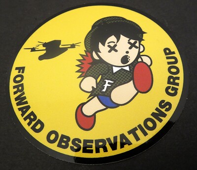 実物　Forward Observations Group パッチ FORWARD OBSERVATIONS GROUP 'RUN' STICKER YELLOW FOG DRONE SLAP NOT