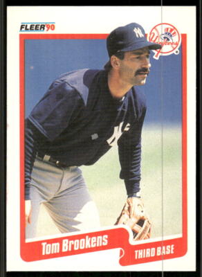 1990 Fleer #439a Tom Brookens