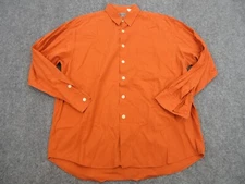 VINTAGE Paul Smith Shirt Mens Adult 3 Orange Preppy Casual Button Up Pocket