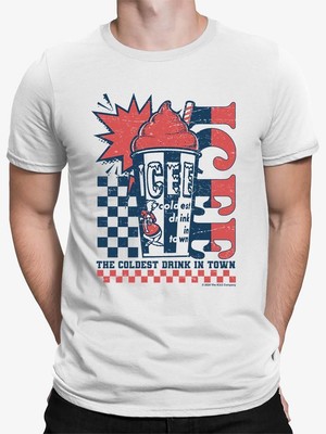 Retro ICEE Cool Explosion - 'Coldest Drink In Town' Vintage Men's T-shirt