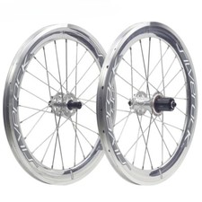 Set Ruote Bici Pieghevole Freno a Disco Alto Profilo per Mozzo Rumore Ricambi Bici 20in 406