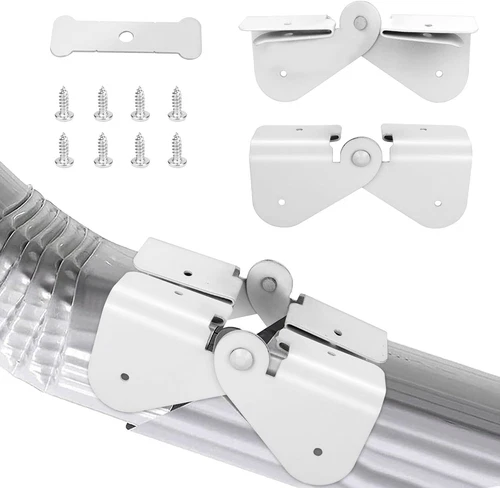 Gutter Downspout Hinge, 6Pcs Downspout Extension Flip-Up Zip Hinge Installation - Picture 1 of 1