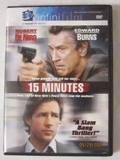 15 Minutes (DVD & CASE 2001) Robert De Niro, Edward Burns VG