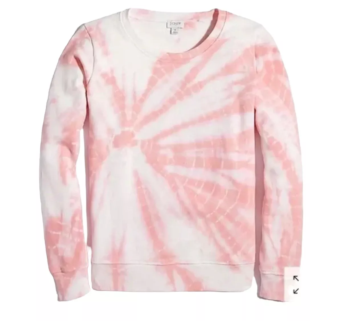 Womens tie dye crew hot sale neck