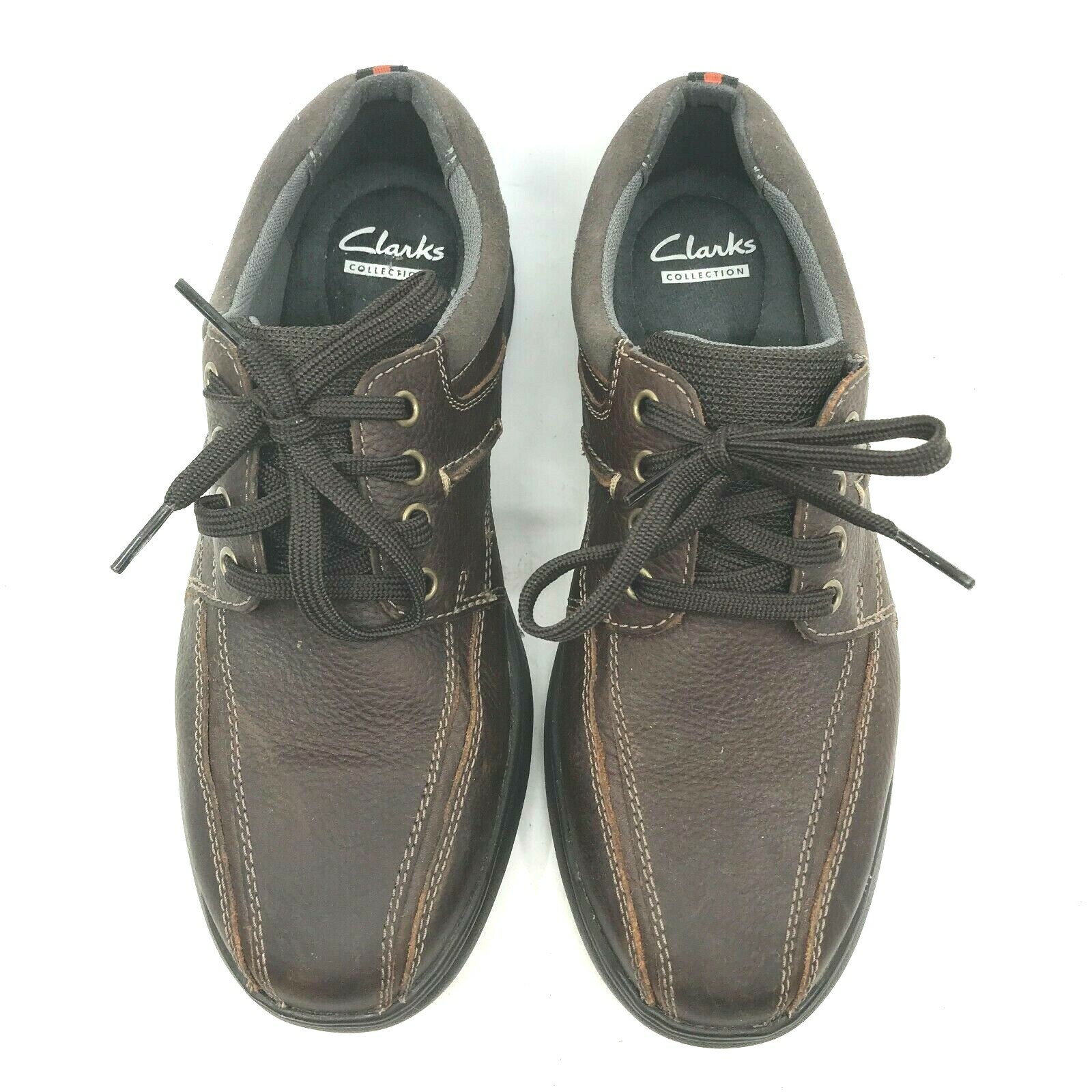 Clarks Men's Leather Ortholite LaceUp Cotrell Shoe C… Gem