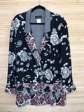 VTG Carole Little Art to Wear size S Small Boho Tunic Jacket Top made USA