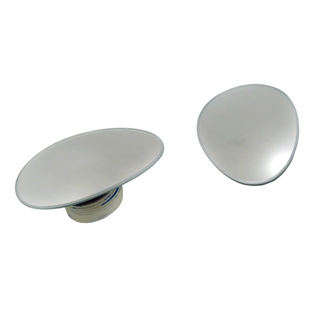 HTTMT- 360° Adjustable Oval Wide Angle Frameless Rear Side View Car Blind Spot Mirror