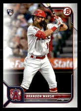 2022 Bowman #81 Brandon Marsh Rookie Card Los Angeles Angels