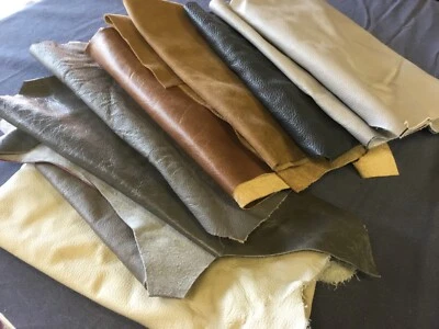 NEXT AND MARKS AND SPENCERS großes Leder Ableger Bastelpaket 1,8 Kilo gemischte Farben.