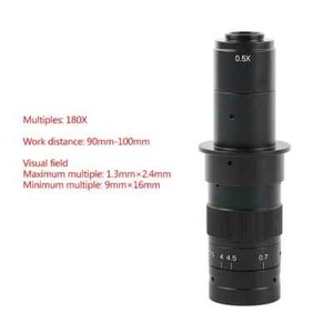 180X Zoom Industrial Microscope Camera Objective Lens C-mount Lens