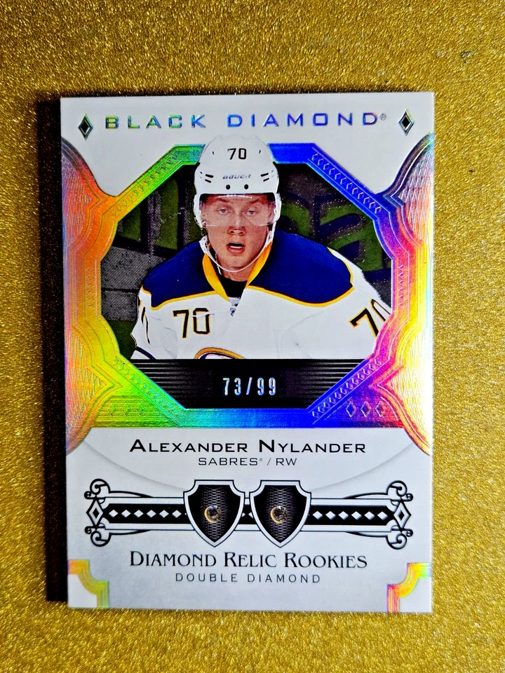 2017-18 Alexander Nylander Black Diamond Rookie Relics /99 BDR-AN Double Gem - Image 3 of 4