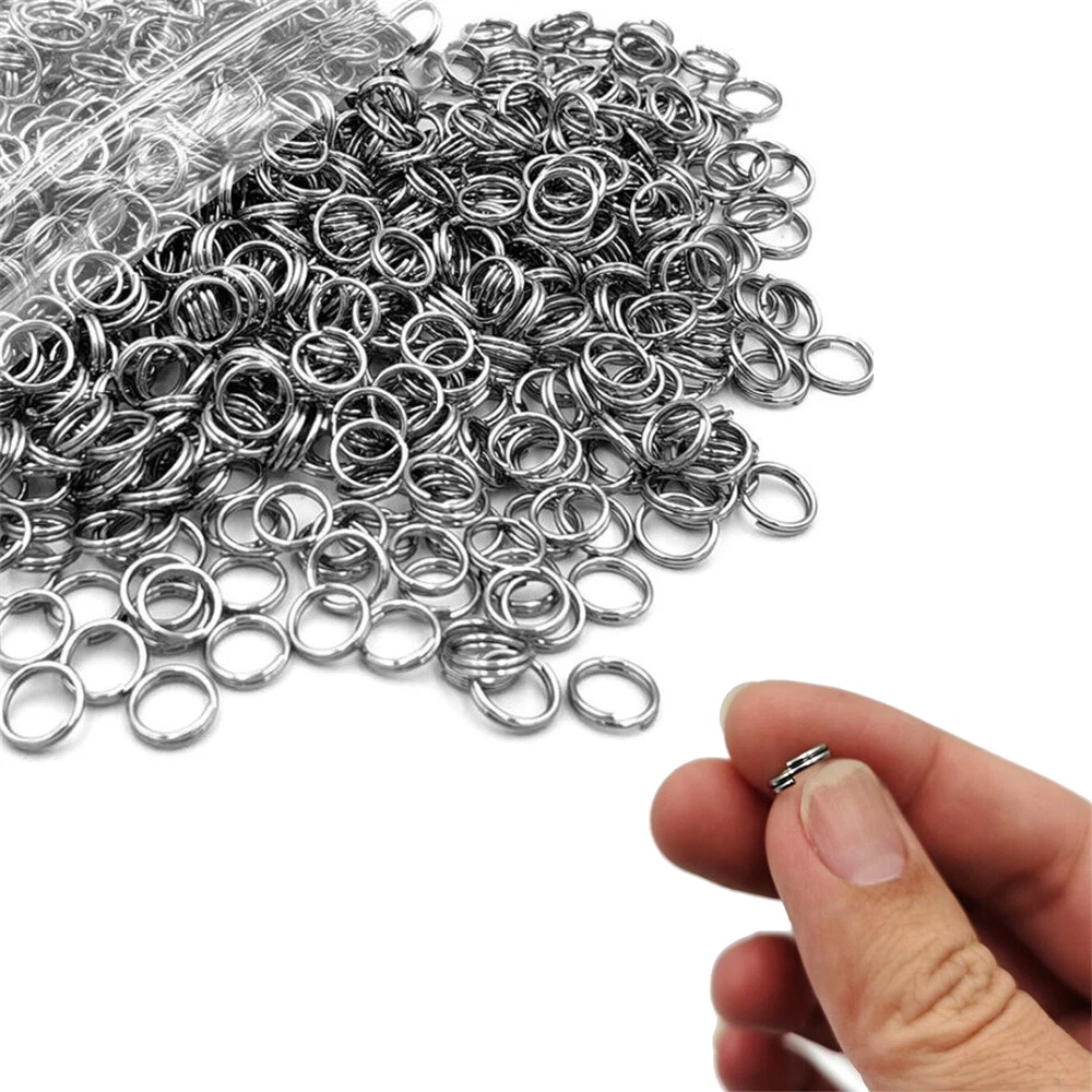 100pcs Split Rings Small Keyring Bulk Key chain Ring for Key Organization  Circle