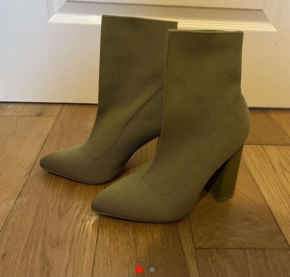 Olive green sock hot sale boots