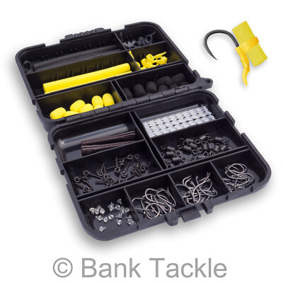 Zig Rig Tackle Box Set. Schaumstoff, Aligner, Haken, Köderschrauben, Wirbel Karpfenangeln
