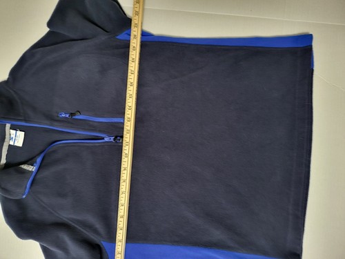 Starter 1/4 Zip Blue Fleece Pullover Medium THIS IS A SLIM FIT - Picture 6 of 10