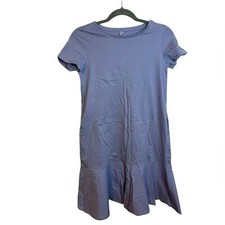Uniqlo Periwinkle Ruffle Hem T-Shirt Dress Women's Size Xs