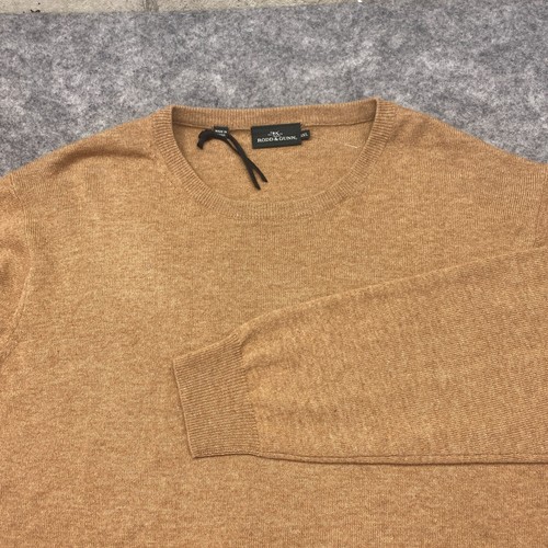 Rodd \u0026 Gunn Mens Sweater 3XL Brown Gold 
