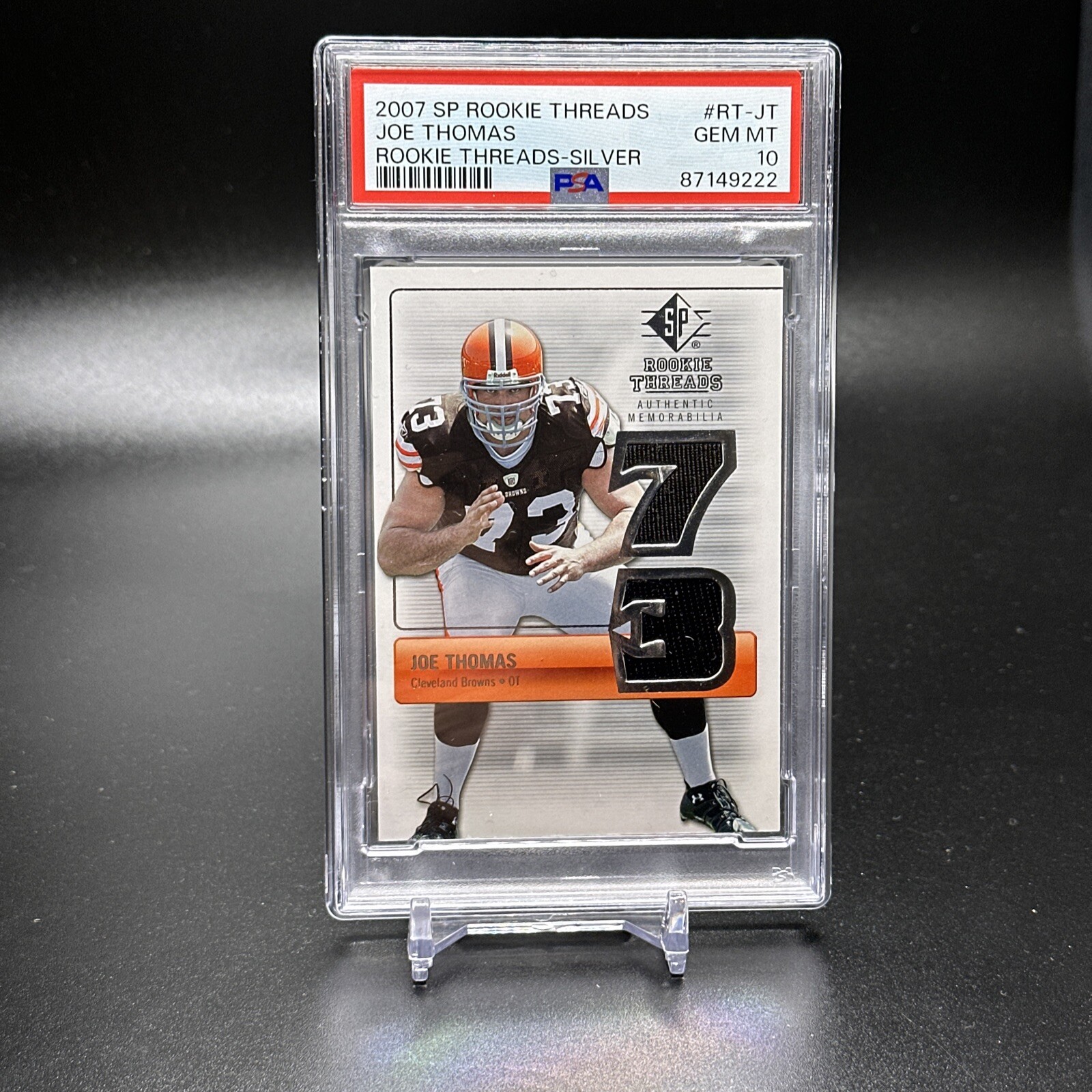 Joe Thomas SP Rookie Threads Rookie Threads #RTJT Silver