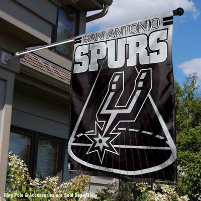 Wincraft San Antonio Spurs House Flag – 28x40 Inch, Double Sided, 2-Ply Polyester